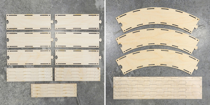 Track building segments