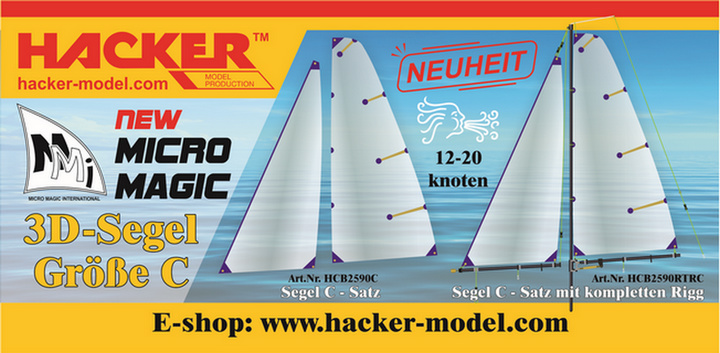 Hotové 3D plachty pro MicroMagic velikost "C"