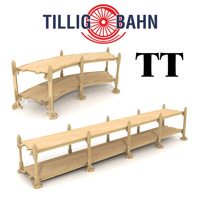 TT Track building segments, curves, overpasses