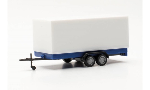PKW TANDEM-PLANENANHÄNGER, BLAU/WEISS