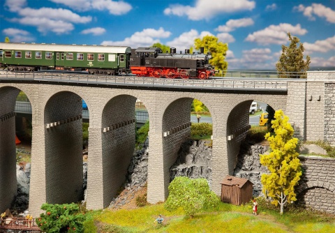 H0 - Viadukt-Set gerade zweigleisig 473 mm
