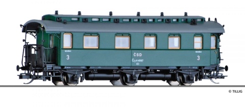 TT- ČSD 3rd class passenger car - 16040