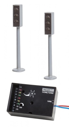 2 LED Traffic lights with electronics