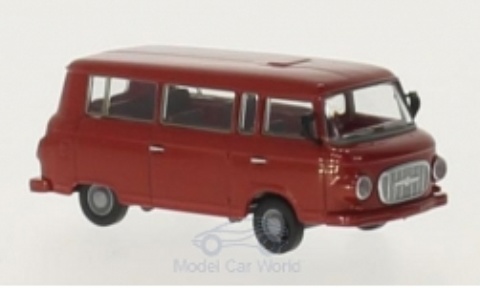 Brekina 30037 auto Barkas B 1000 Bus karmínový H0