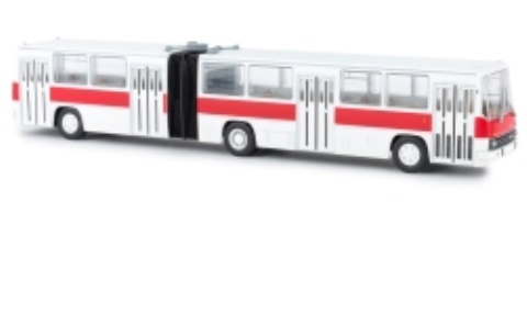 Brekina 59701 autobus IKARUS 280 kloubový červ. H0