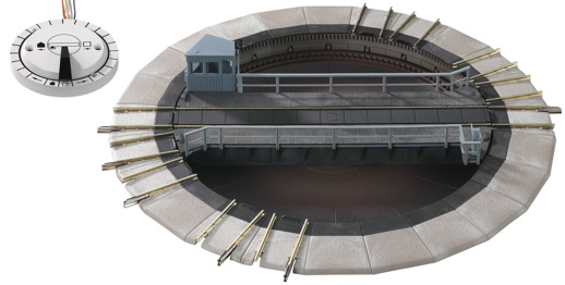 Electrically operated turntable-H0