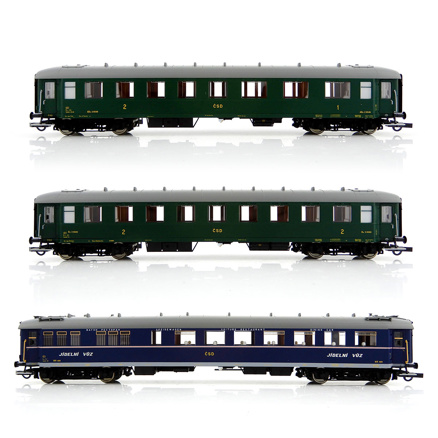 3 piece set 1: Express train coaches, CSD-H0