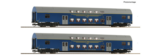 2 piece set: Double-deck coaches, CSD - TT