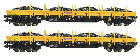 2 piece set: Stake wagons, DB AG