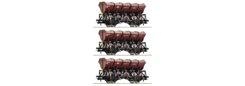 3 piece set: Dump wagons, DB