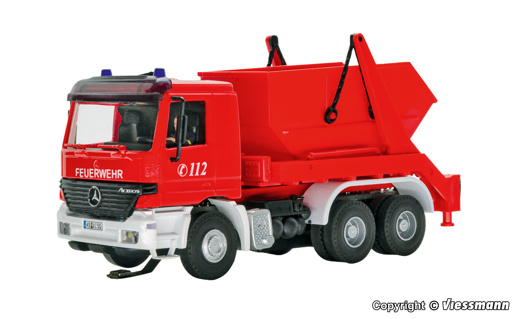 H0 Fire Department MB ACTROS 3-axle skip loader