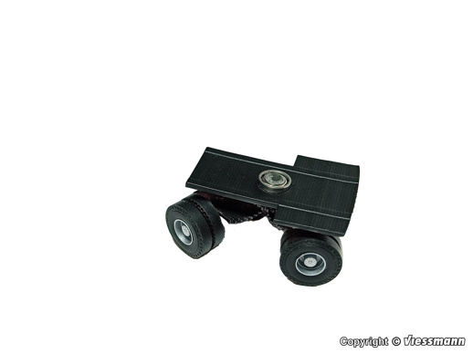 H0 retrofit kit steered rear axles for semi-traile