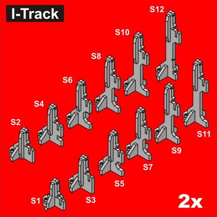 Basic Struts Nr.1-12 height 16 to81,1mm 12 pairs