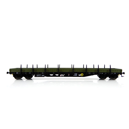 H0 - platform wagon CZ-CD ep. VI. Res, green/black