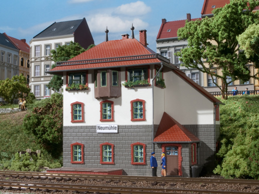 Neumühle signal box H0-Auhagen 11373