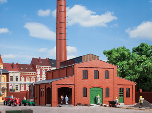 Boiler house with smokestack H0-Auhagen 11431