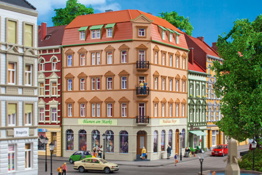 Schmidt Street 10 corner house H0-Auhagen 11447