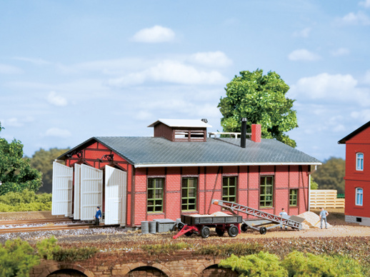 Locomotive shed double track TT-Auhagen 13233