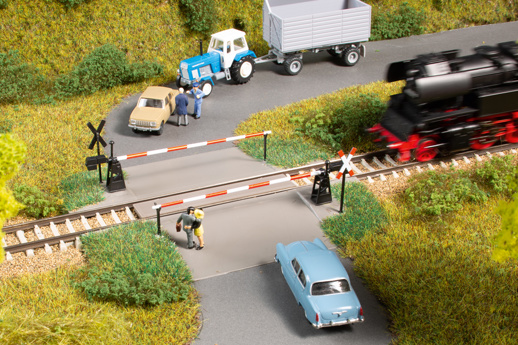 Level crossing with barrier TT-Auhagen 43655