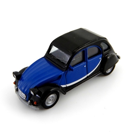 Citroen 2 CV Charleston, modro/černý  1:87