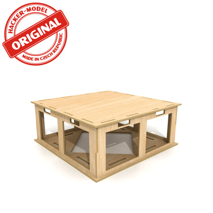 Base board for model railroad 40 x 40 x 16 cm