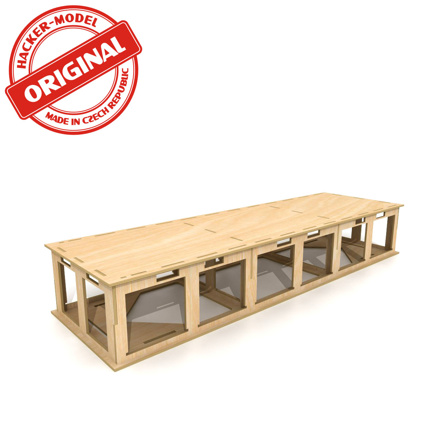 Base board for model railroad 100 x 30 x 16 cm