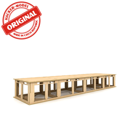 Base board for model railroad 110 x 30 x 16 cm