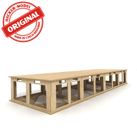 Base board for model railroad 120x40x16 cm