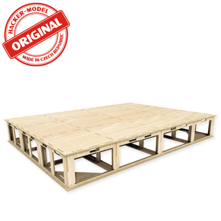 Base board for model railroad 120x100x16 cm