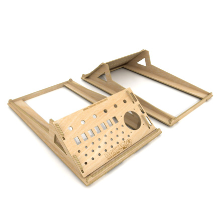 Pull-out control holder-buttons,switches,turntable