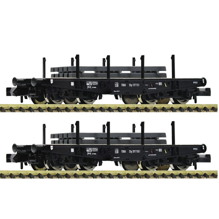 2 piece set: Heavy-duty flat wagons, ÖBB 