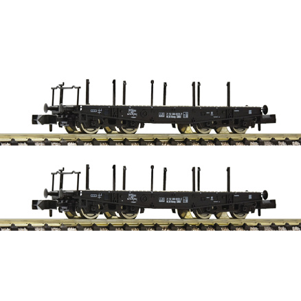 2 piece set: Heavy goods wagons, DR 