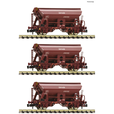 3 piece set: Swivel roof wagons, DR 