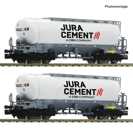 2-piece set: Silo wagons, Wascosa/Jura Cement 