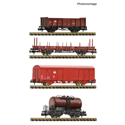 4 piece set: Goods train, MAV 
