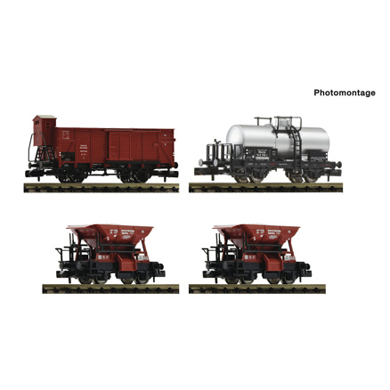 4-piece set: Freight train, DRG 