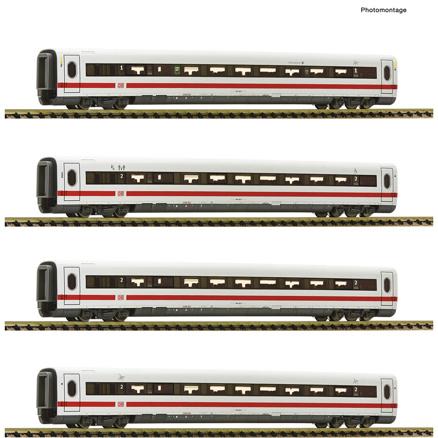 4-piece set: Additional wagons for ICE 2 (BR 402), DB AG 