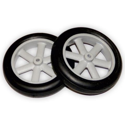 Kolo plast s gumou 55/12mm 2ks