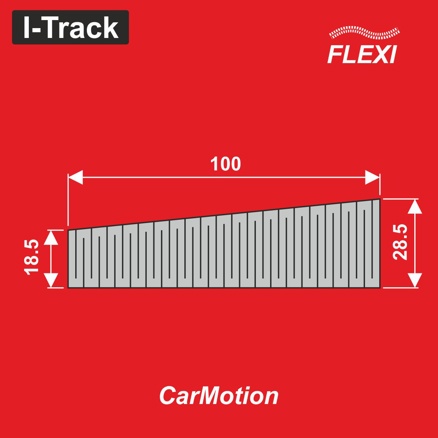 Přechodový díl FLEXI 1,85/2,85 x 10 cm  12ks