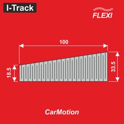 Přechodový díl FLEXI 1,85/3,35x10 cm 12ks