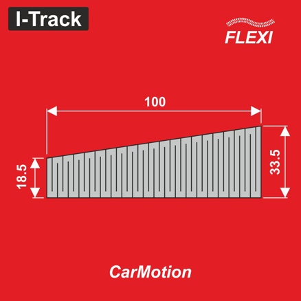 Přechodový díl FLEXI 1,85/3,35x10 cm 12ks