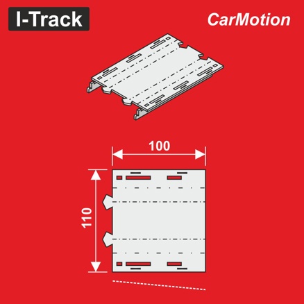 Road construction Entry segment 11 x 10 cm