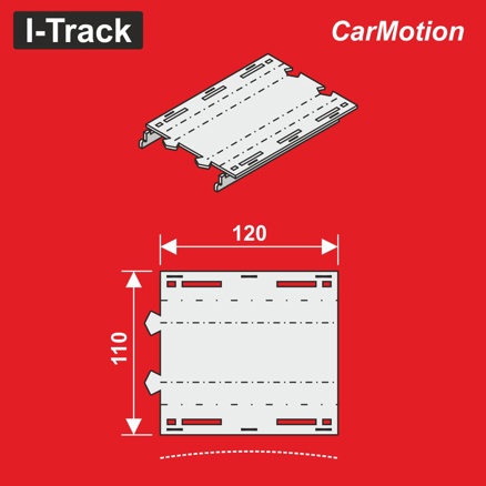 Road construction Connecting segment 11 x 12 cm