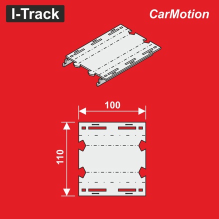 Connecting/reducing segment U  11 × 10 cm