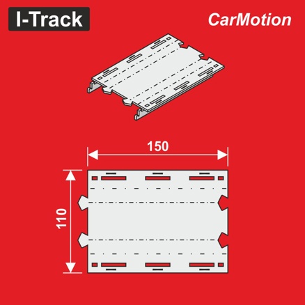 Road construction Segments Straight 11 × 15 cm