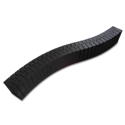 H0 railway Embankment 600x60x height 80 mm FLEXI