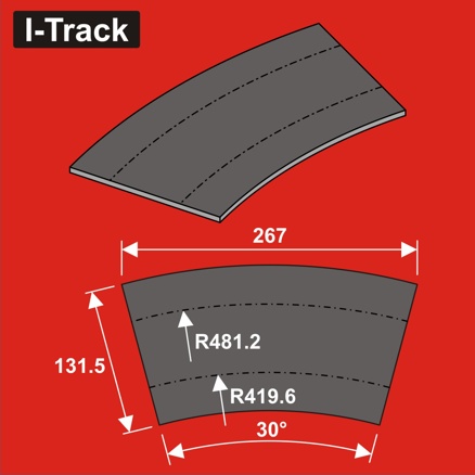 Track bedding Ra419,6/481,2x5mm,2k.12 pcs