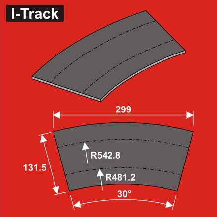Track bedding Ra481,2/542,8x5mm,2T.12 pcs