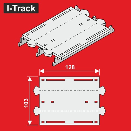 Reducer for I-Track segments H0 double track