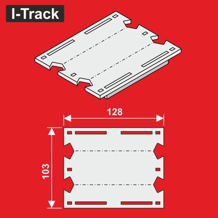 Reducer for I-Track segments H0 double track